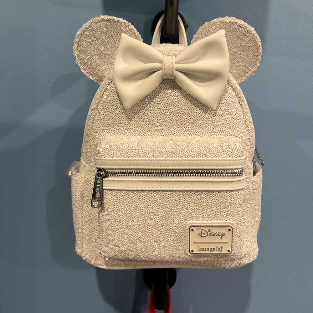 Loungefly sequin bridal backpack